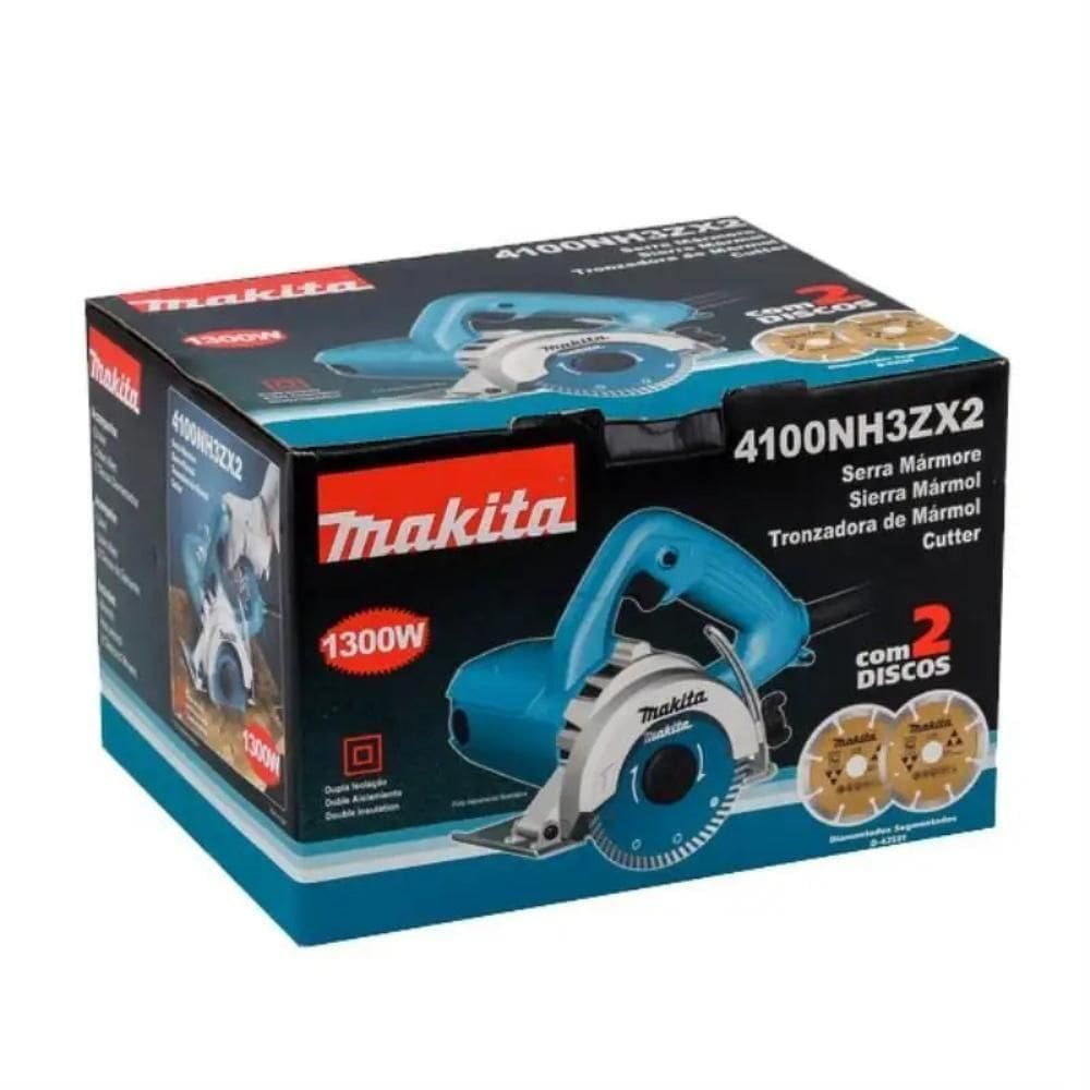 Serra Mármore 4.3-8 Pol 1.300w 4100nh3zx2 C- 2 Discos Makita 220V