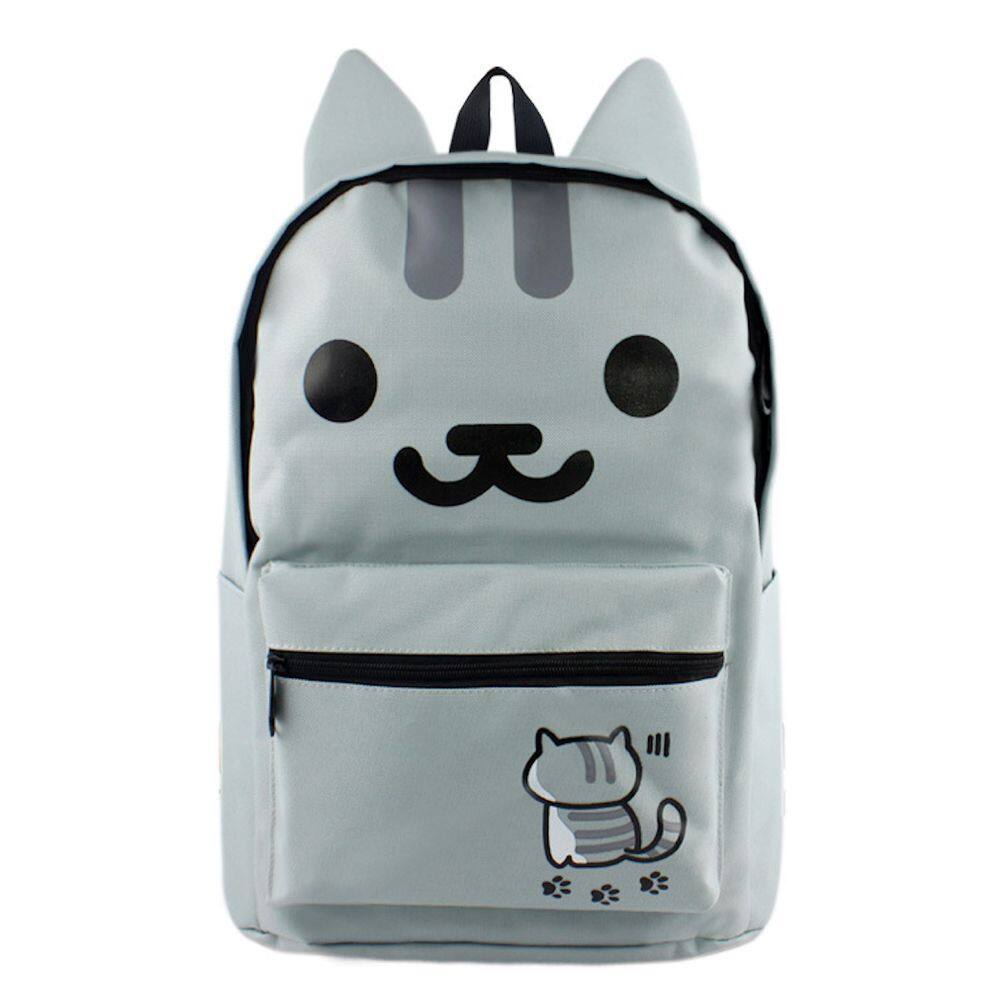Mochila escolar Neko Atsume Cat Anime para crianças