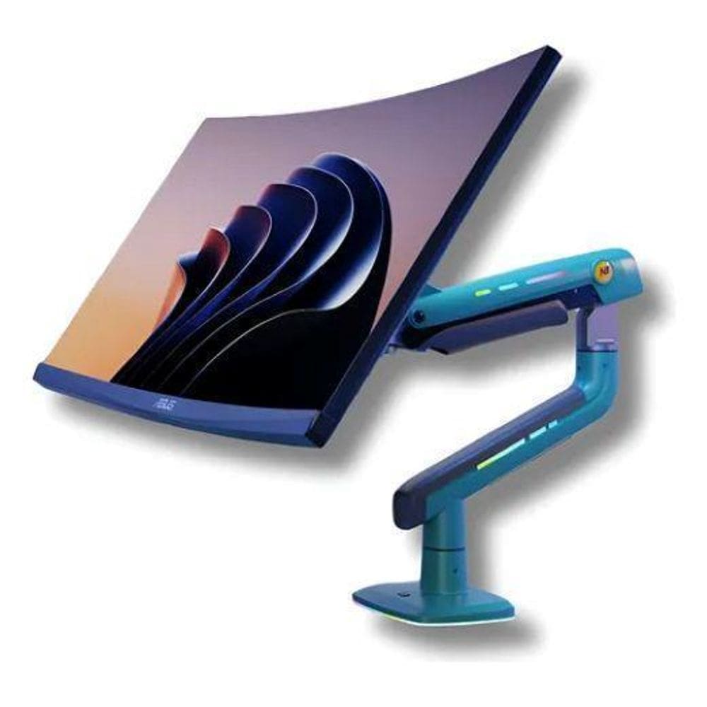 Suporte Gamer Verde Nb- K5 Led Monitor 32 A 60 Articulado