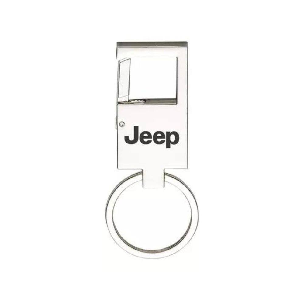Chaveiro Para Jeep Renegade Metal Espelhado Mosquetão - E