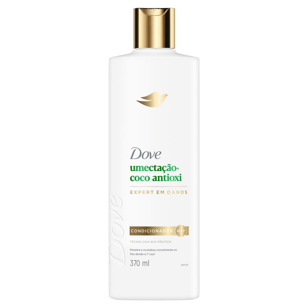 Condicionador Dove Umectação e Coco Antioxi Expert em Danos 370ml