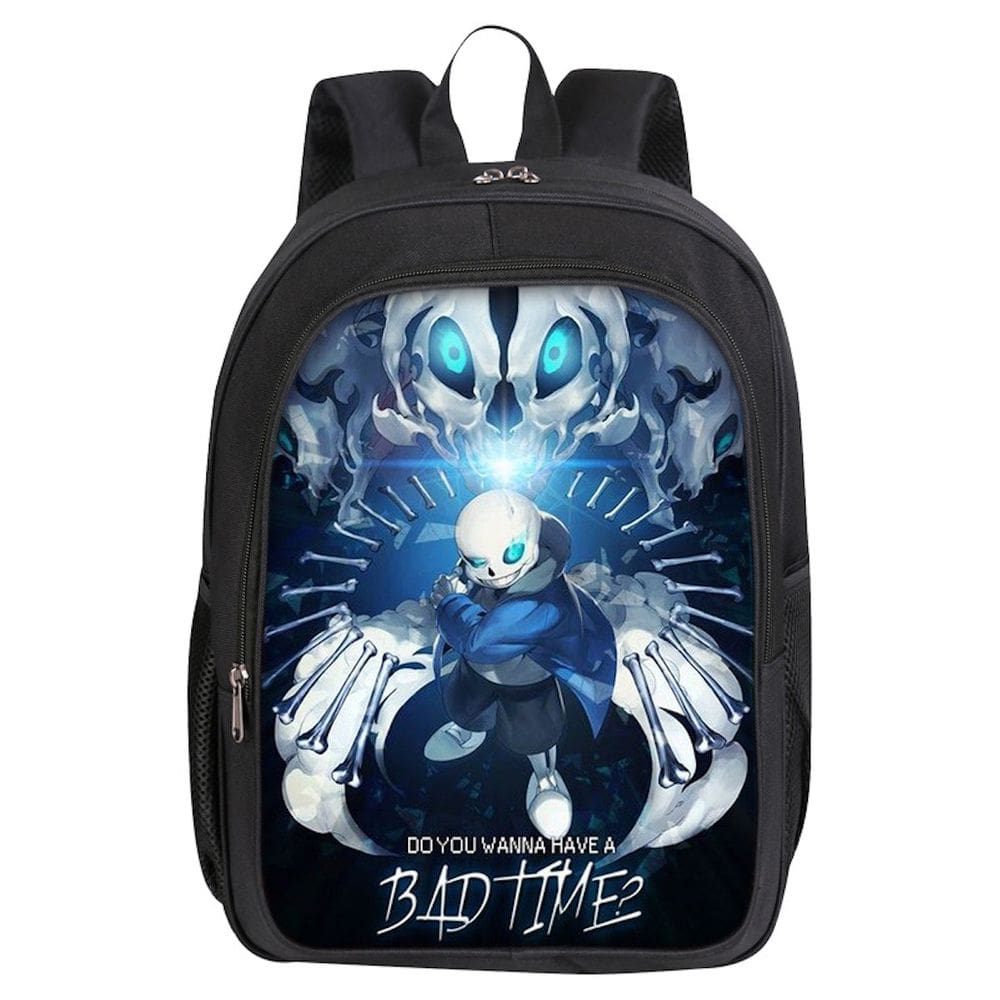 Mochila Undertales Sans Cartoon Kids School 30x16x40cm