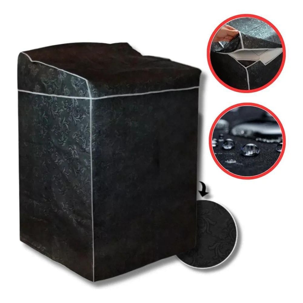 2X Capa Maquina Lavar Eletrolux Brastemp 12Kg A 17Kg Sem Zíp