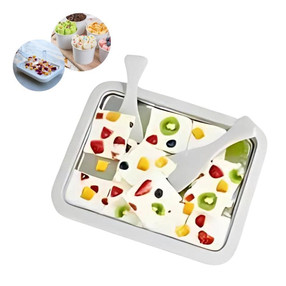 Placa Fria Instantânea - Deliciosos Rolos Sorvete Em Minutos