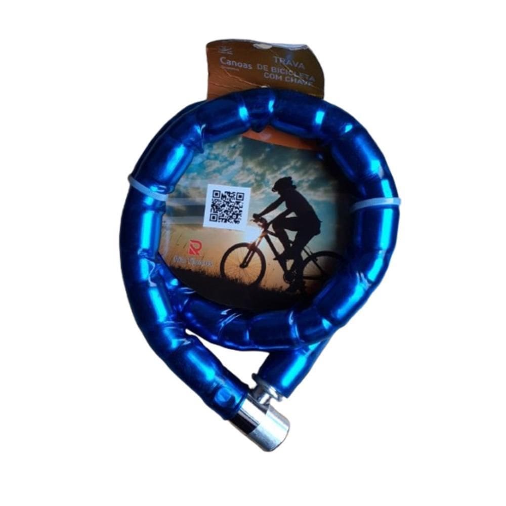 Cadeado Trava 100 Cm Aço Reforçado Moto, Bike, Portão 22 Mm