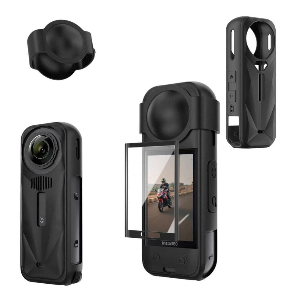 Case Tpu Flexível Para Câmera Insta 360 X5  2025  + Película