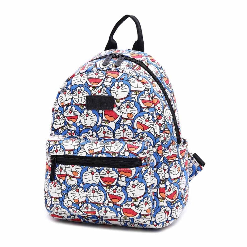 Mochila Doraemons Cartoon Kids School Canvas 24x13x26cm