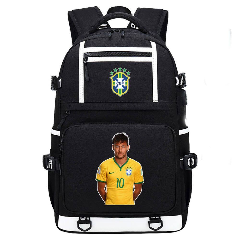 Mochila escolar Football Star Neymarss Anime para criança