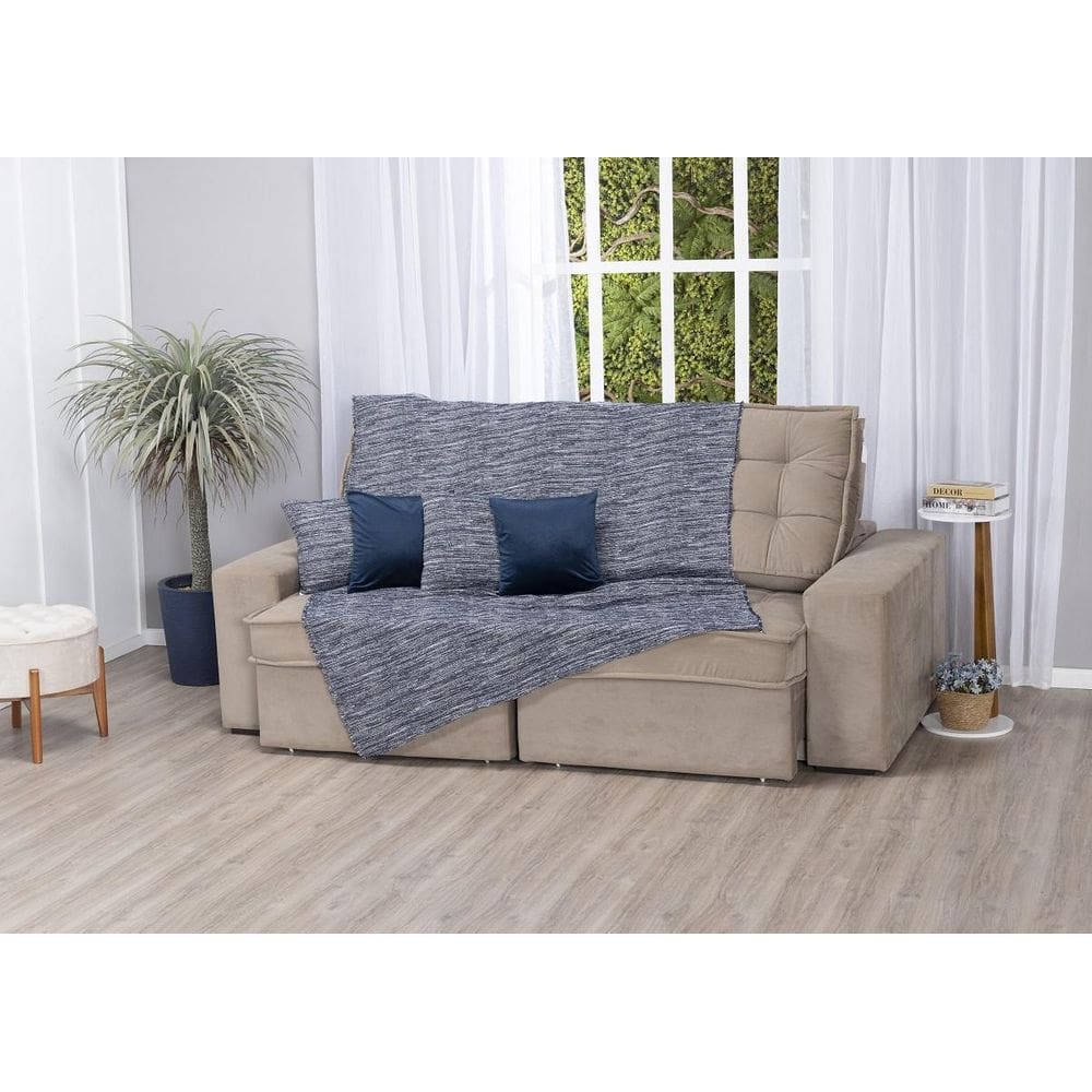 Xale De Jacquard Manta De Sofá Poltrona Cama 2,20M X 1,50M