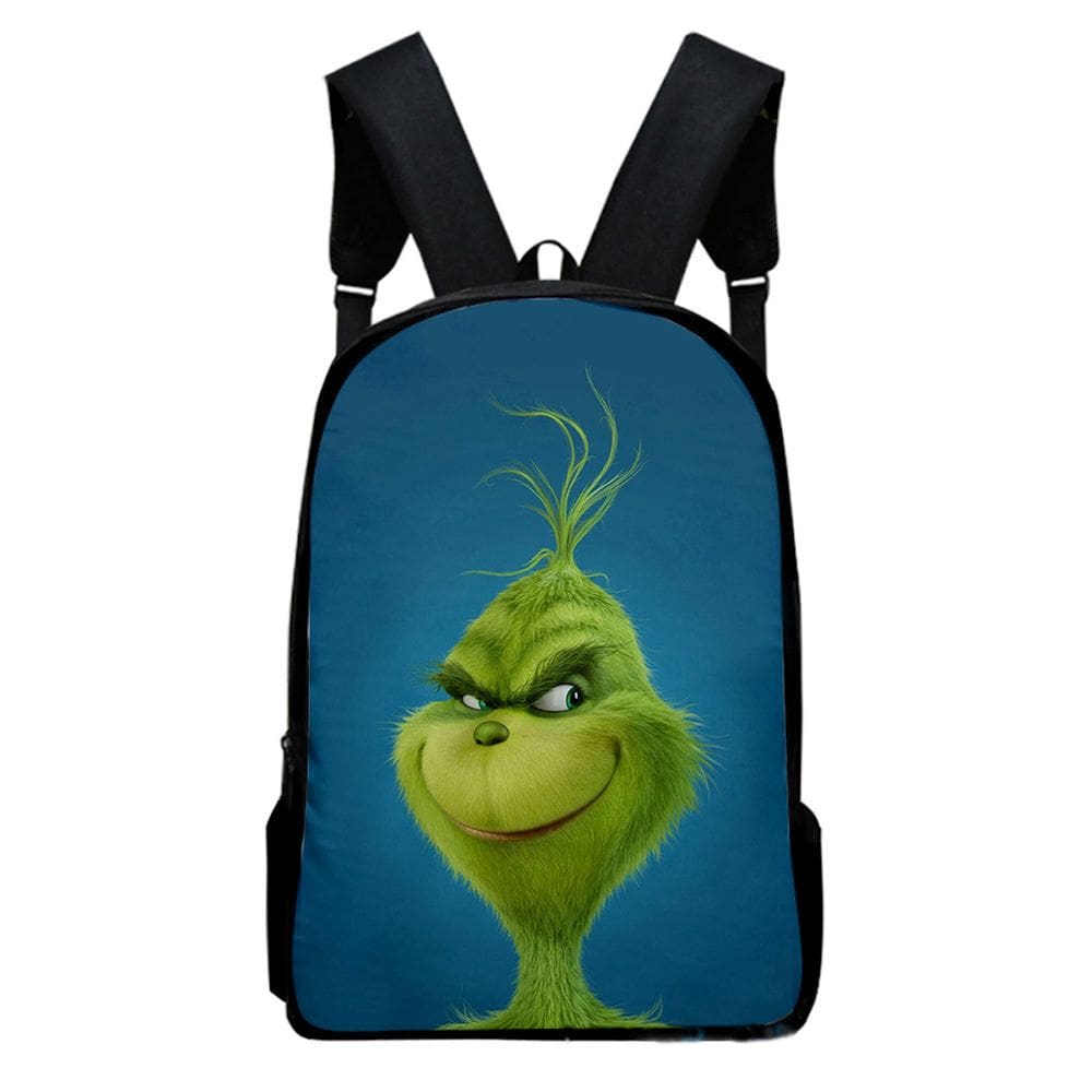 Mochila escolar infantil Grinch Impressa em 3D Oxford 30x13x40cm