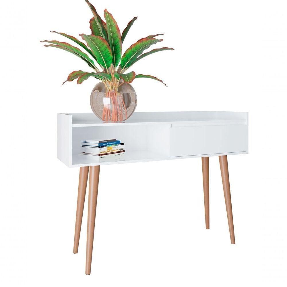 Aparador Retrô Delta Branco Gloss - Moveisaqui