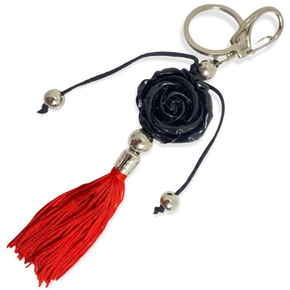 Chaveiro Rosa Orixás Em Murano 16 Cm Umbanda Candomblé