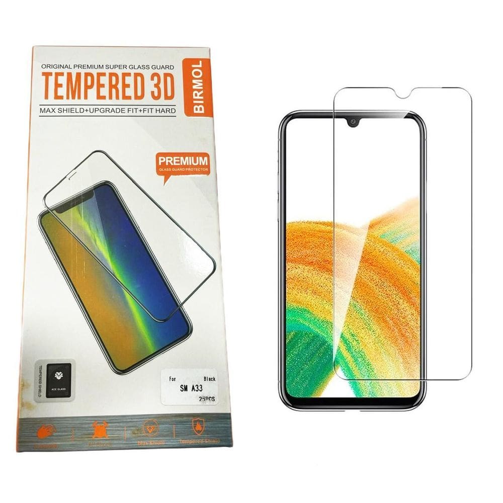 Caixa Película Protetora Temperada Compatível Galaxy A33 3D
