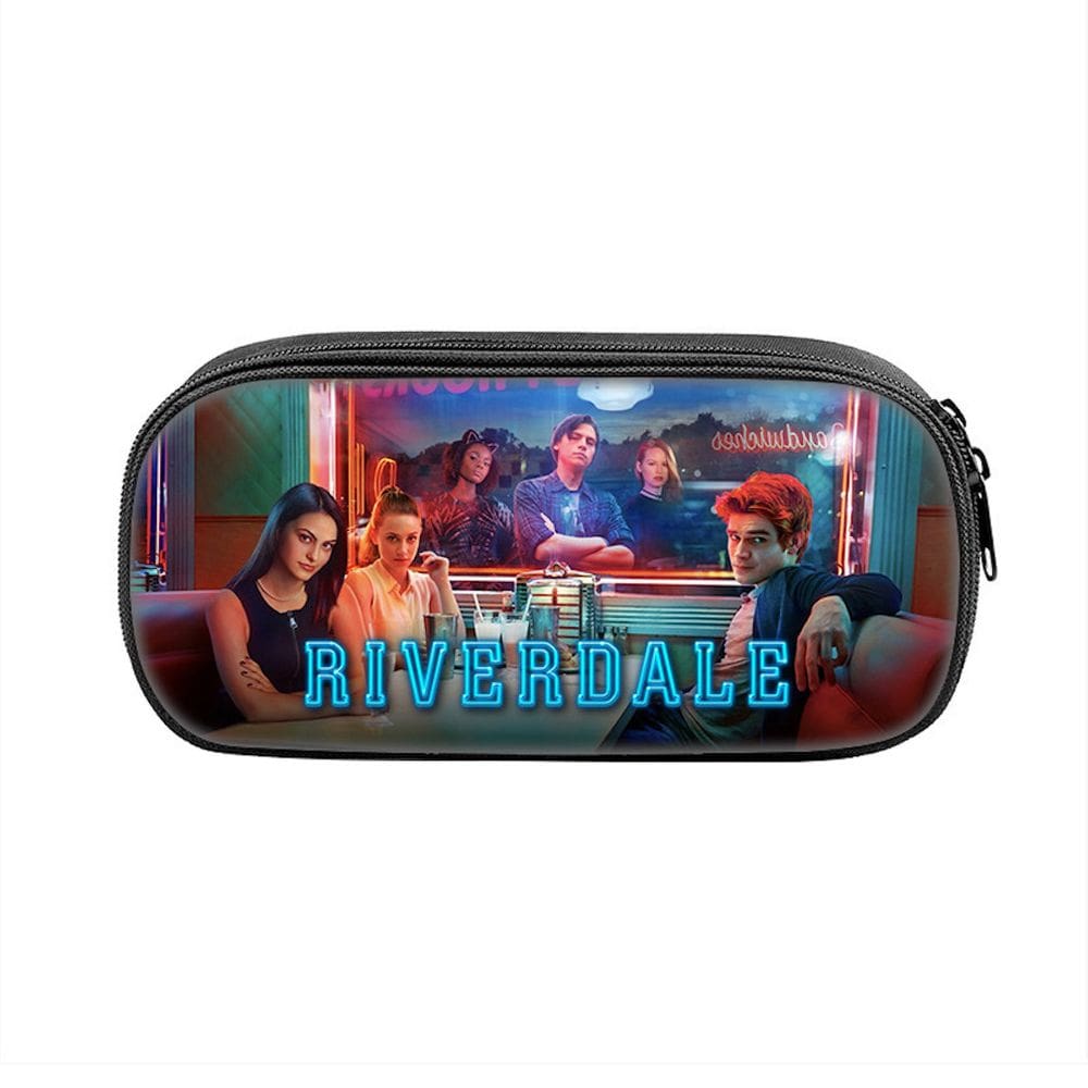 Estojo de lápis Riverdaless de desenho animado de grande capacidade