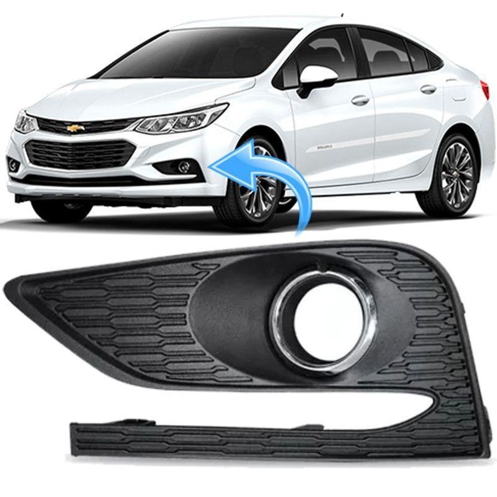 Moldura Farol Milha Cruze Sedan 1.4 Lt Ltz 2017 À 2019 - Esq