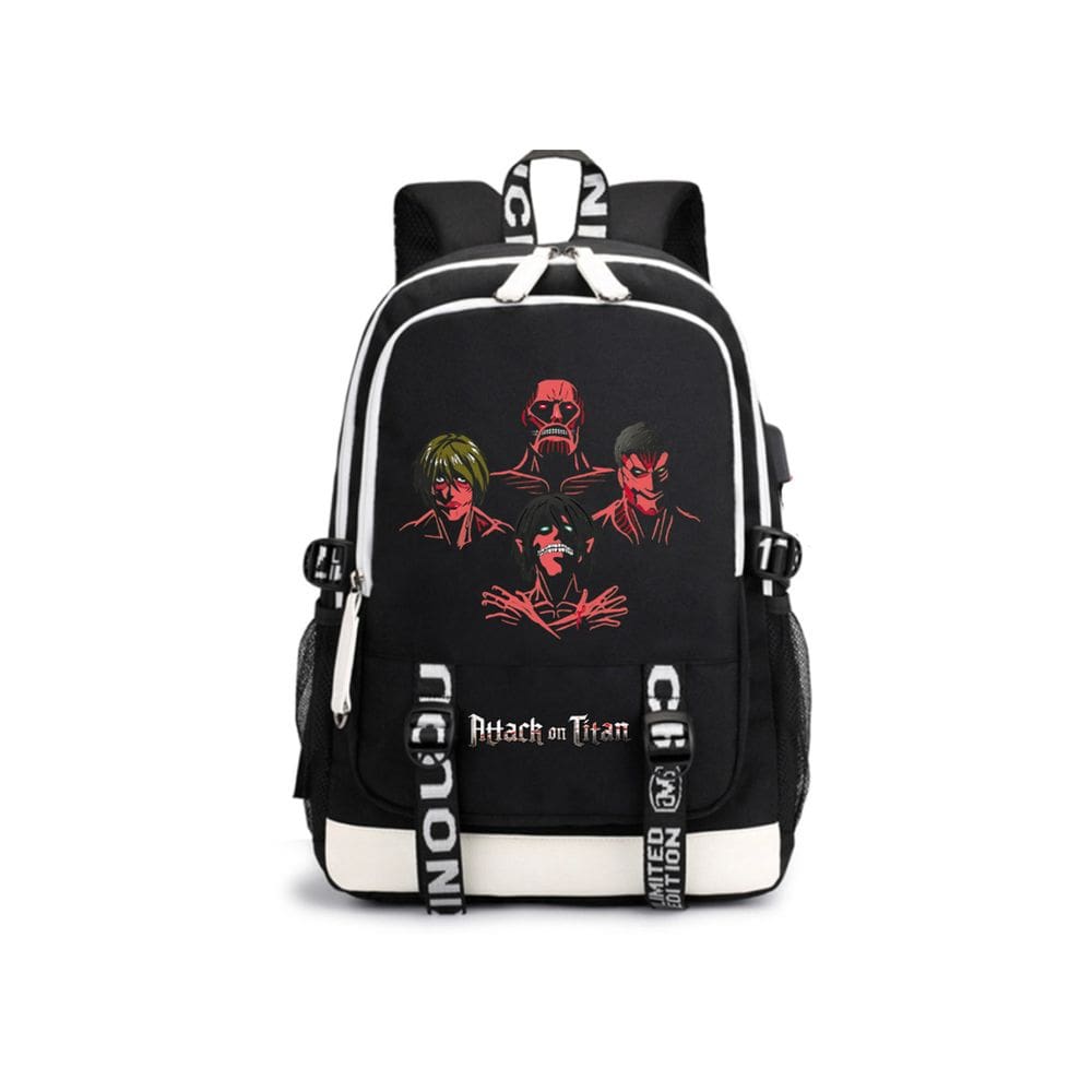 Mochila Attack on Titans Levis Ackermans Cartoon Kids