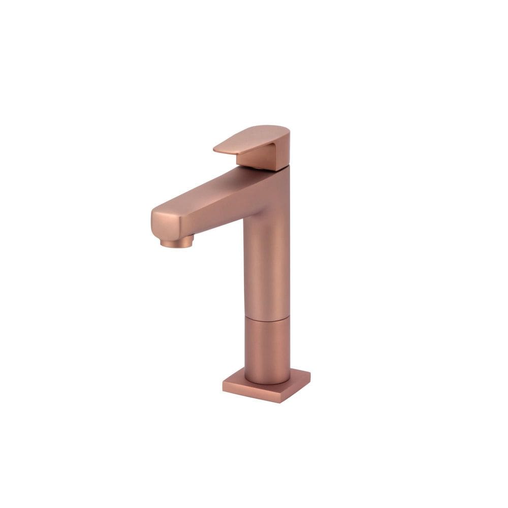 Torneira De Lavatório Color Led Rosé Fosco - Média