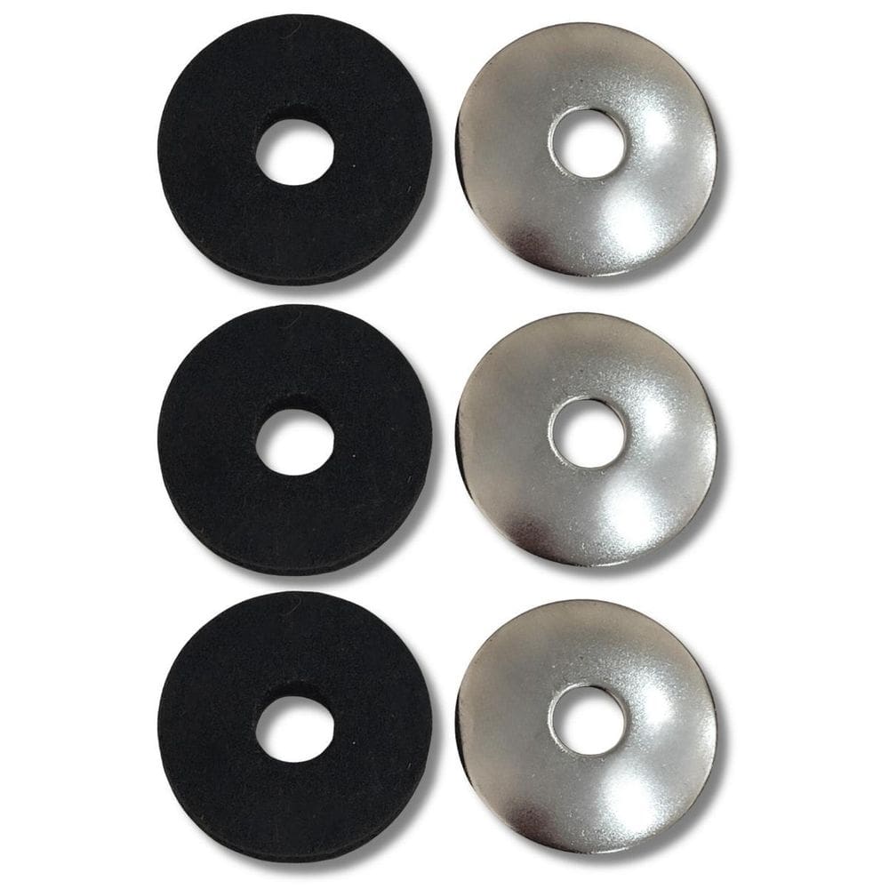 Kit 3 Arruela Cônica 10Mm + 3 Feltro Estante Prato Hbfw3