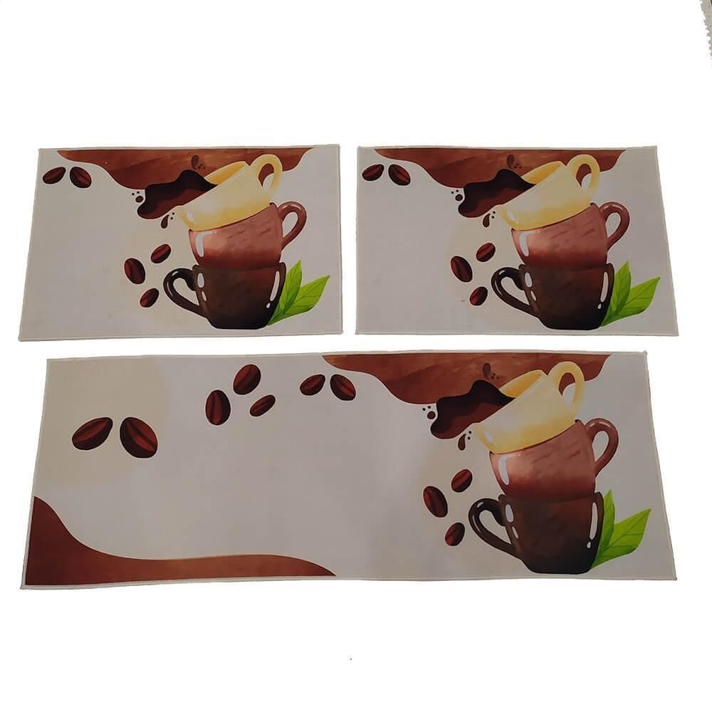 Kit 3 Tapetes De Cozinha Allegra - Jolitex Expresso