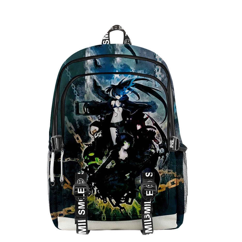 Mochila Black Rocks Shooters Cartoon Kids School 30x18x44cm