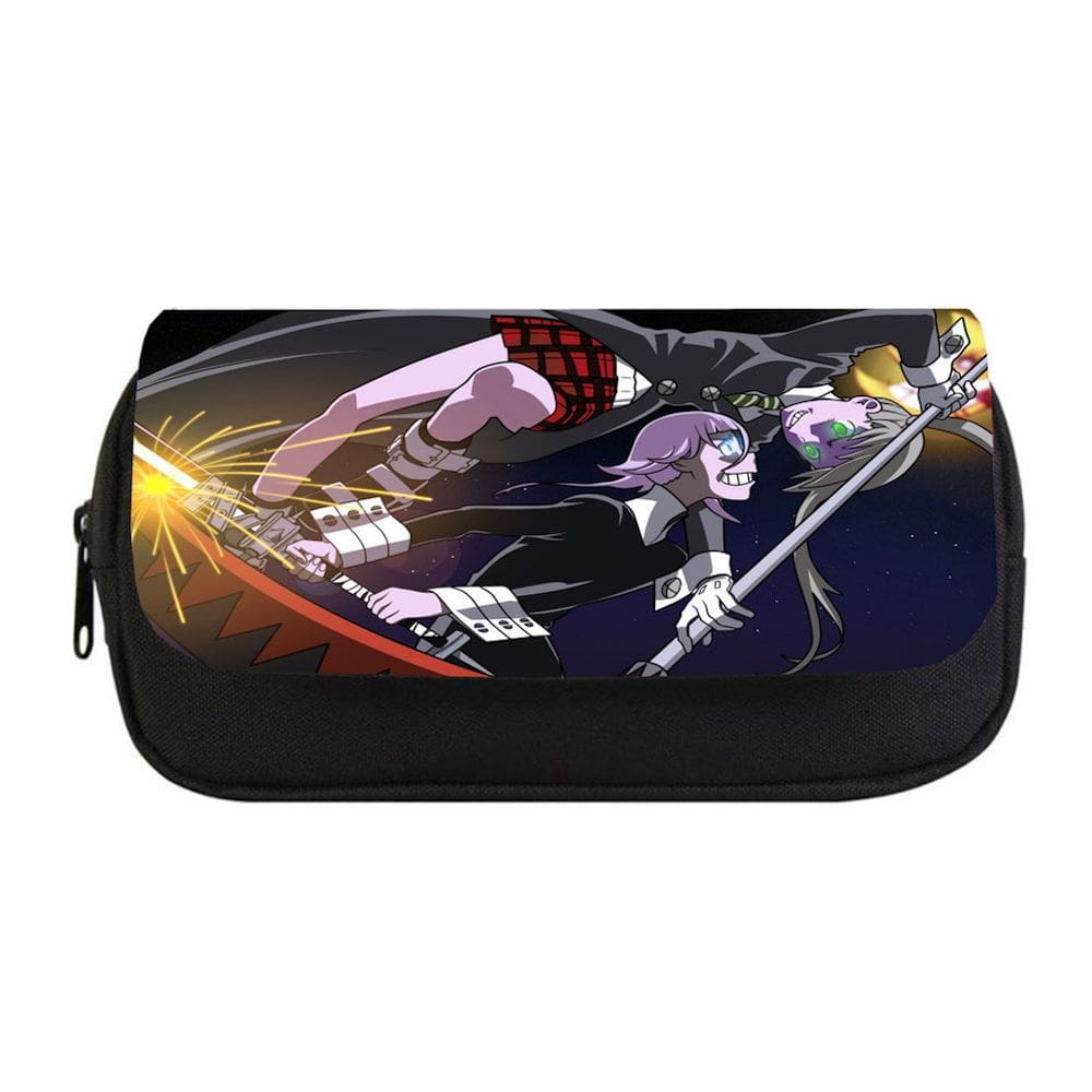 Estojo para lápis Souls Eaters Cartoon Anime de grande capacidade
