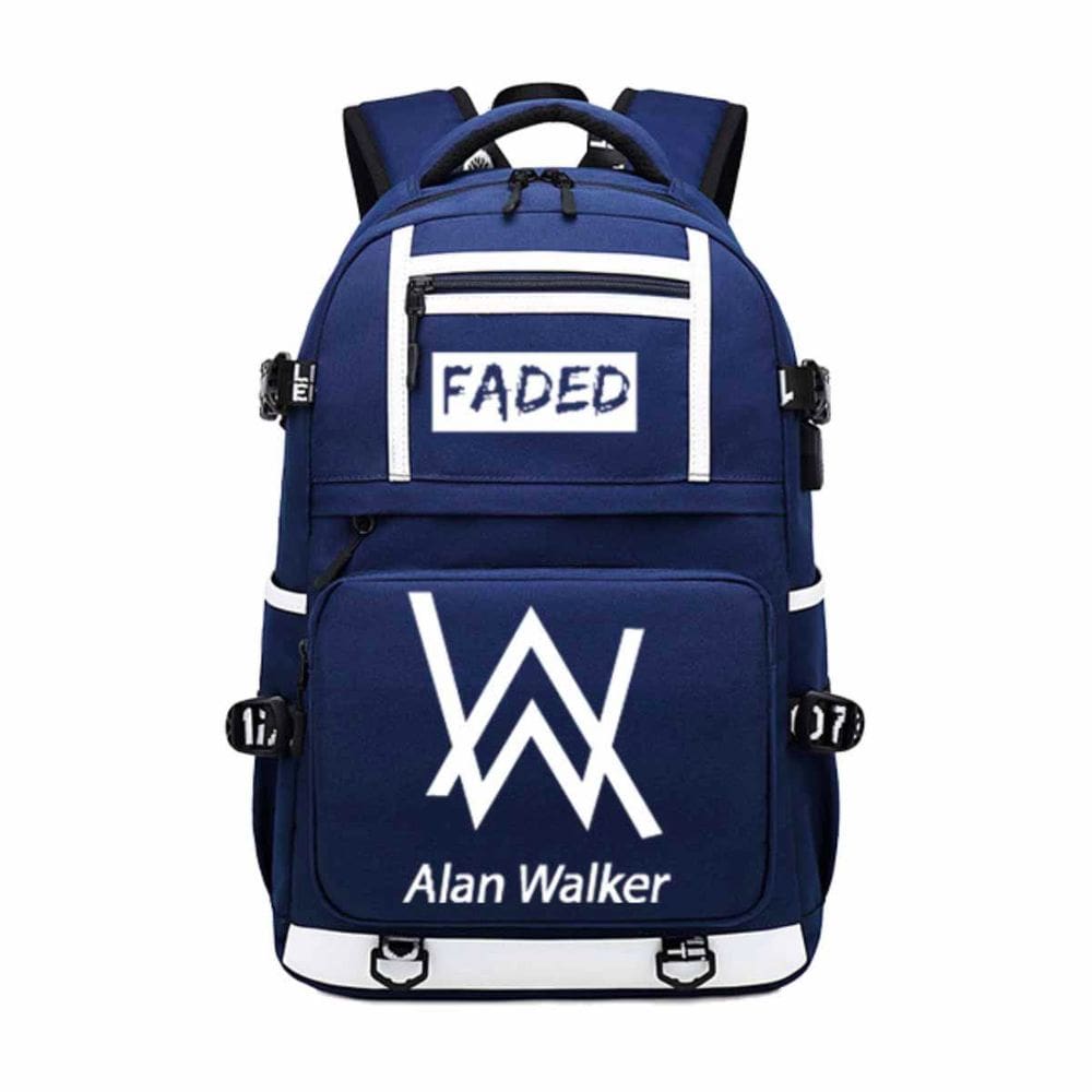 Mochila Alans Walkers Cartoon Kids School Anime 30x15x48cm