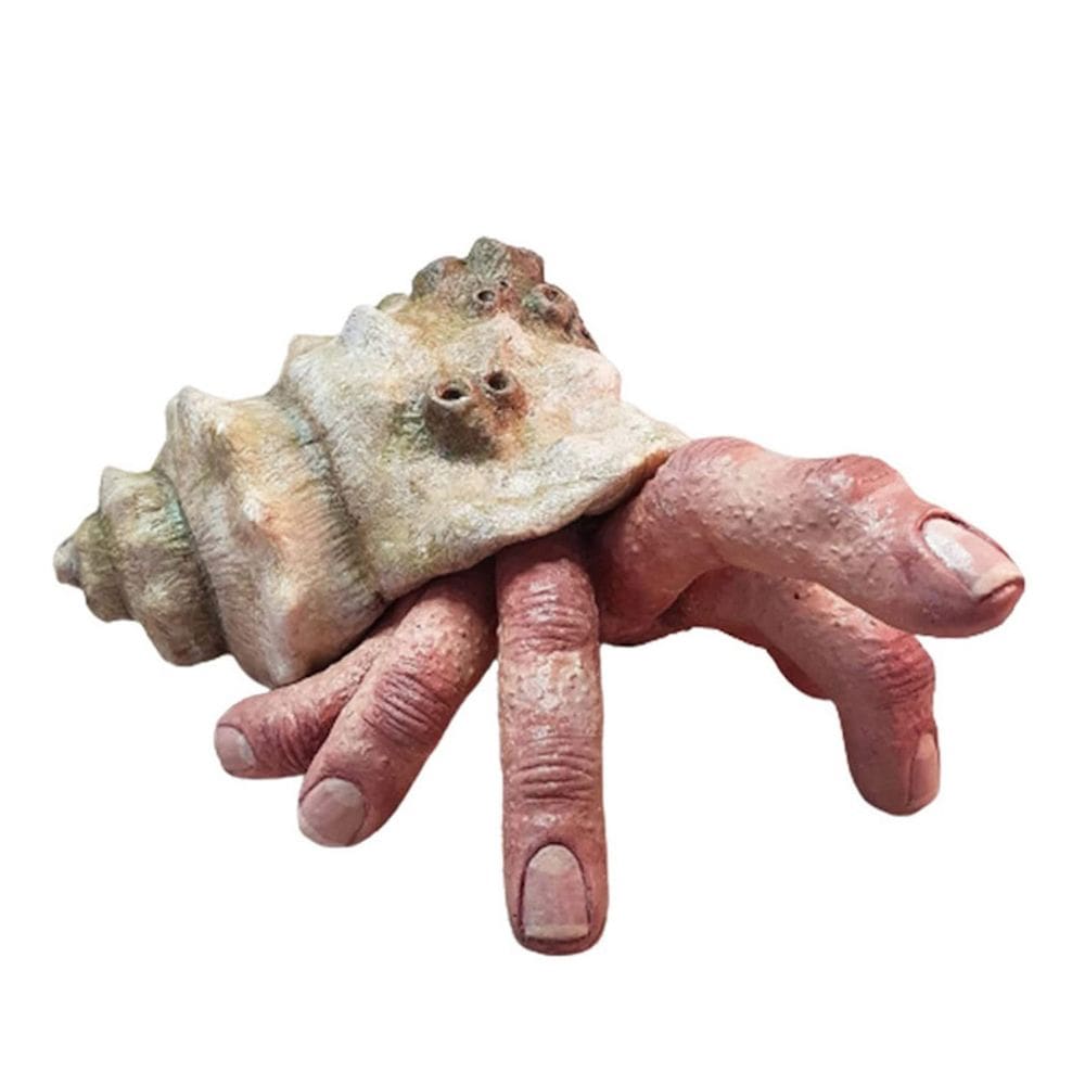 Estatueta, escultura, estátua, dedo, eremita, caranguejo, horror, caracol