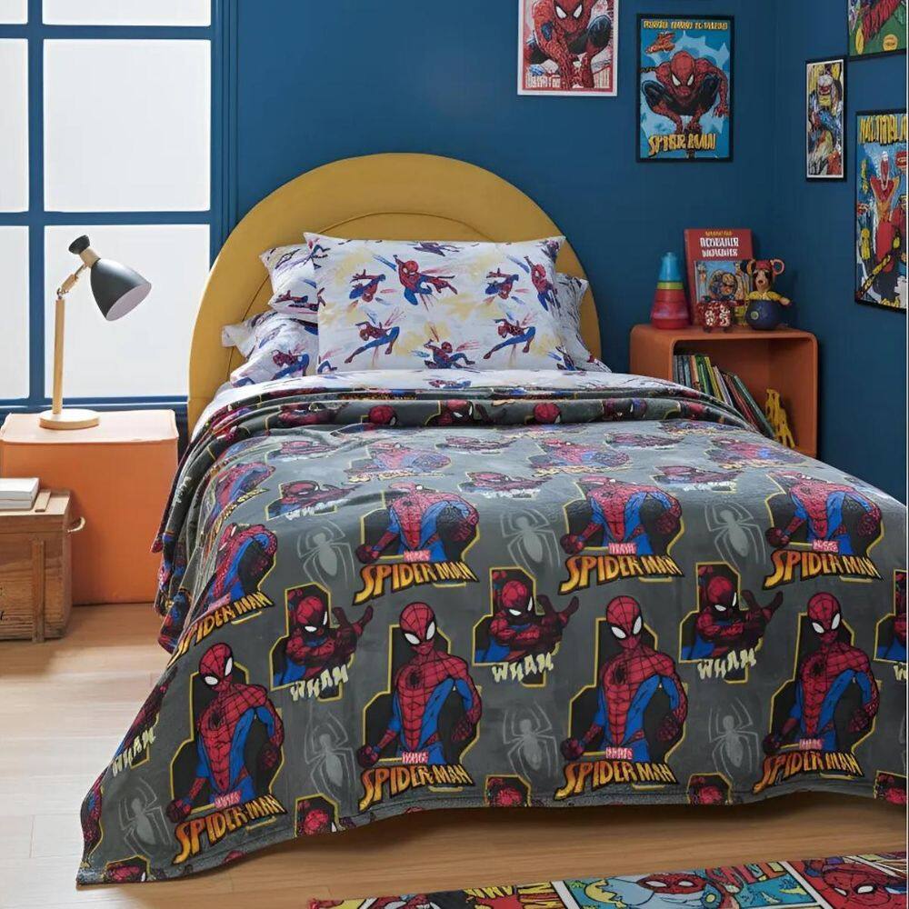 Manta Homem-Aranha Fofinha Quentinha Conforto E Proteção