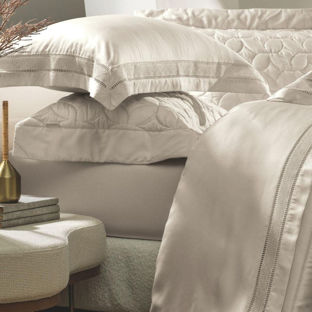 Jogo Cama King Altenburg 300 Fios Bordado 04 Pçs Unita Bambu