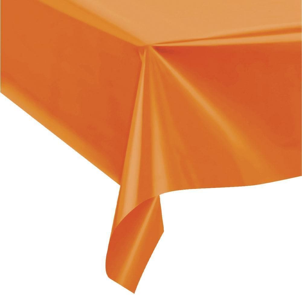 Toalha De Mesa Metalizado Laranja 137X274Cm Make+
