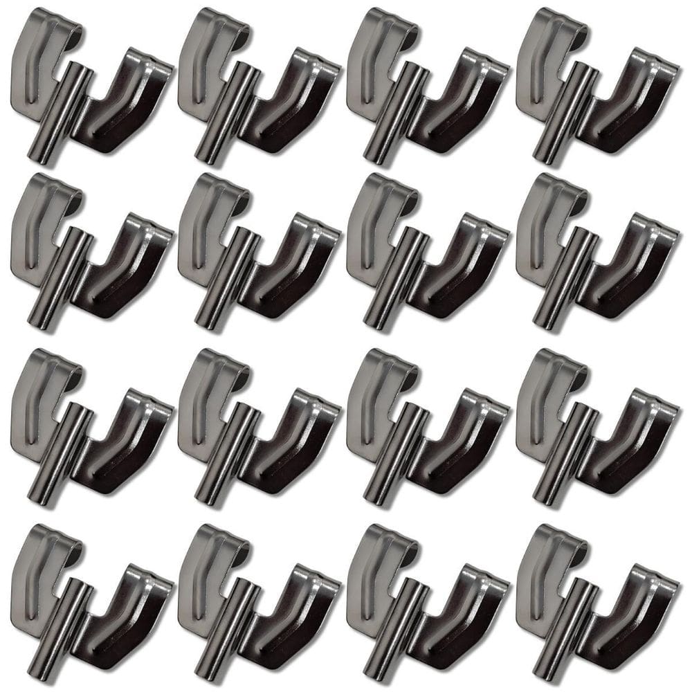 Kit 16 Garra Para Bumbo Bateria Metal Cromado Hbg2 Hard Beat