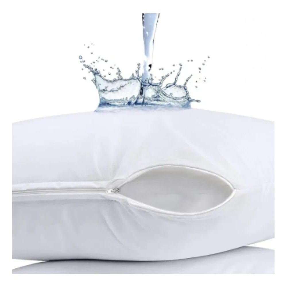 2X Capa Protetora De Travesseiro Impermeável Silicone Envio2