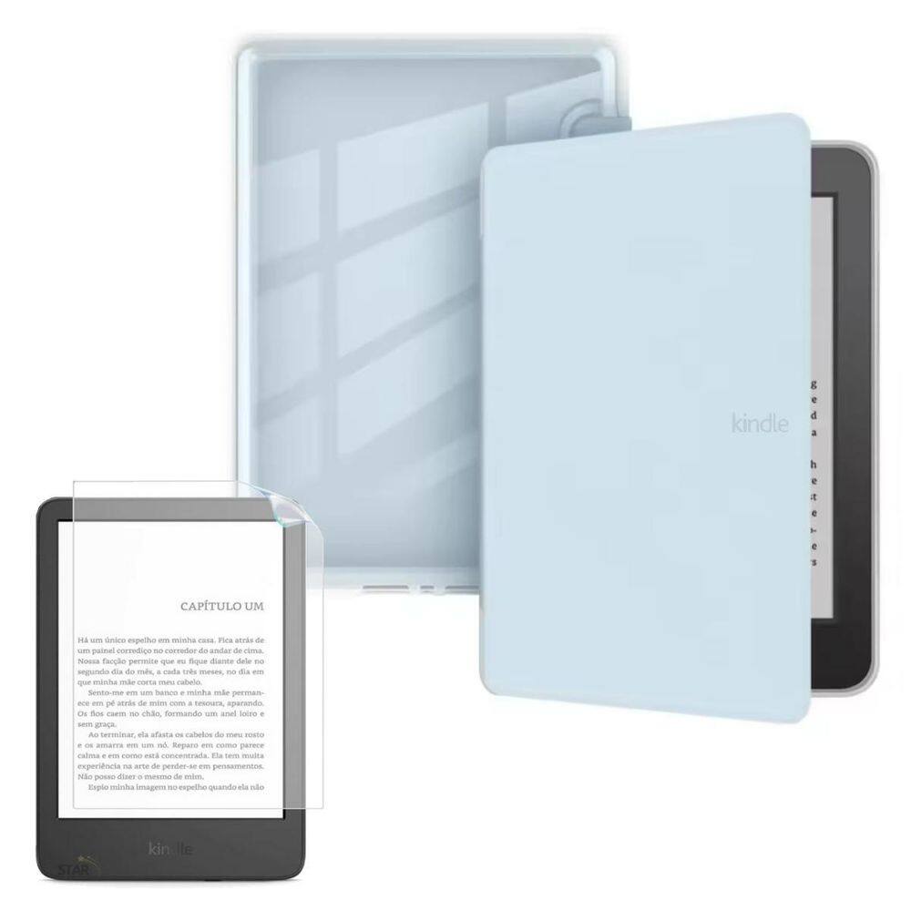 Case Smart Acrílico Para Kindle 10 J9G29R - O0772 + Película