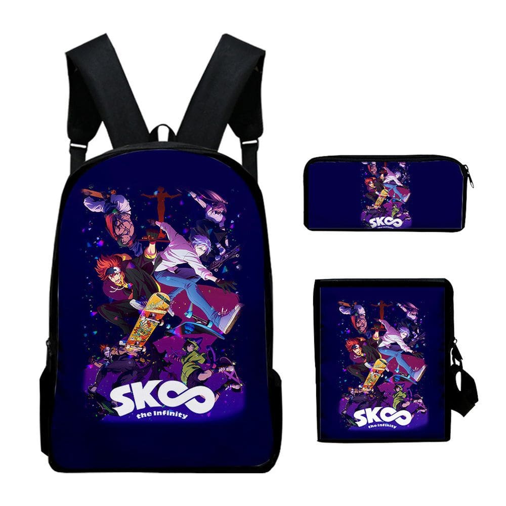 Conjunto de mochilas SK8 the Infinity para crianças (3 unidades) de nylon