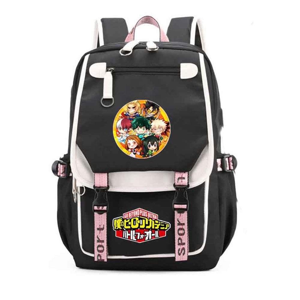 Mochila Mys Heros Academias Kids School Oxford 31x19x46cm