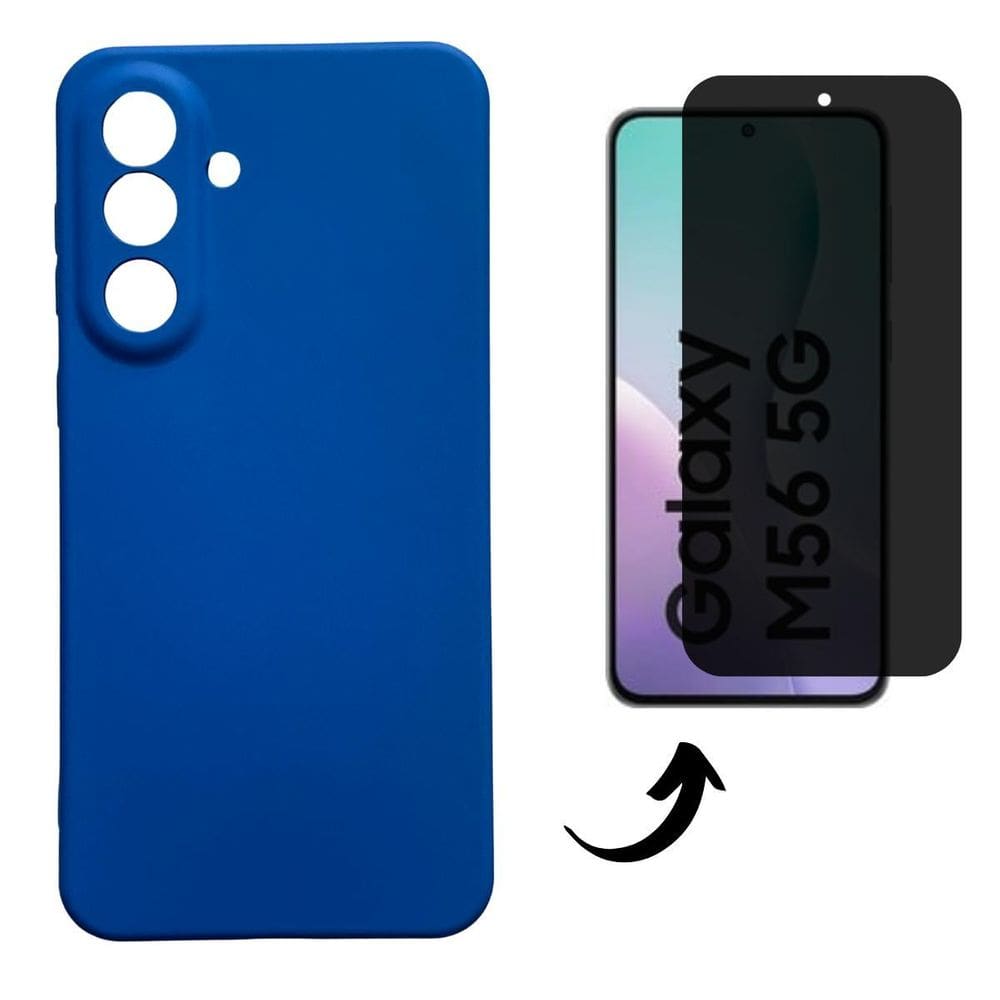 Capa + Pel 3D Privativo Compatível Com Samsung Galaxy M56 5G