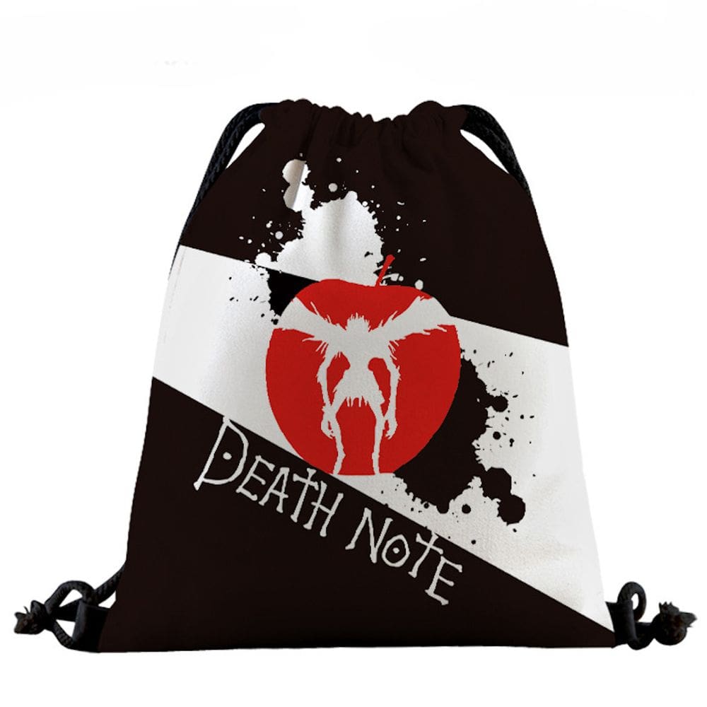 Mochila com cordão Anime Deaths Notes com impressão 3D