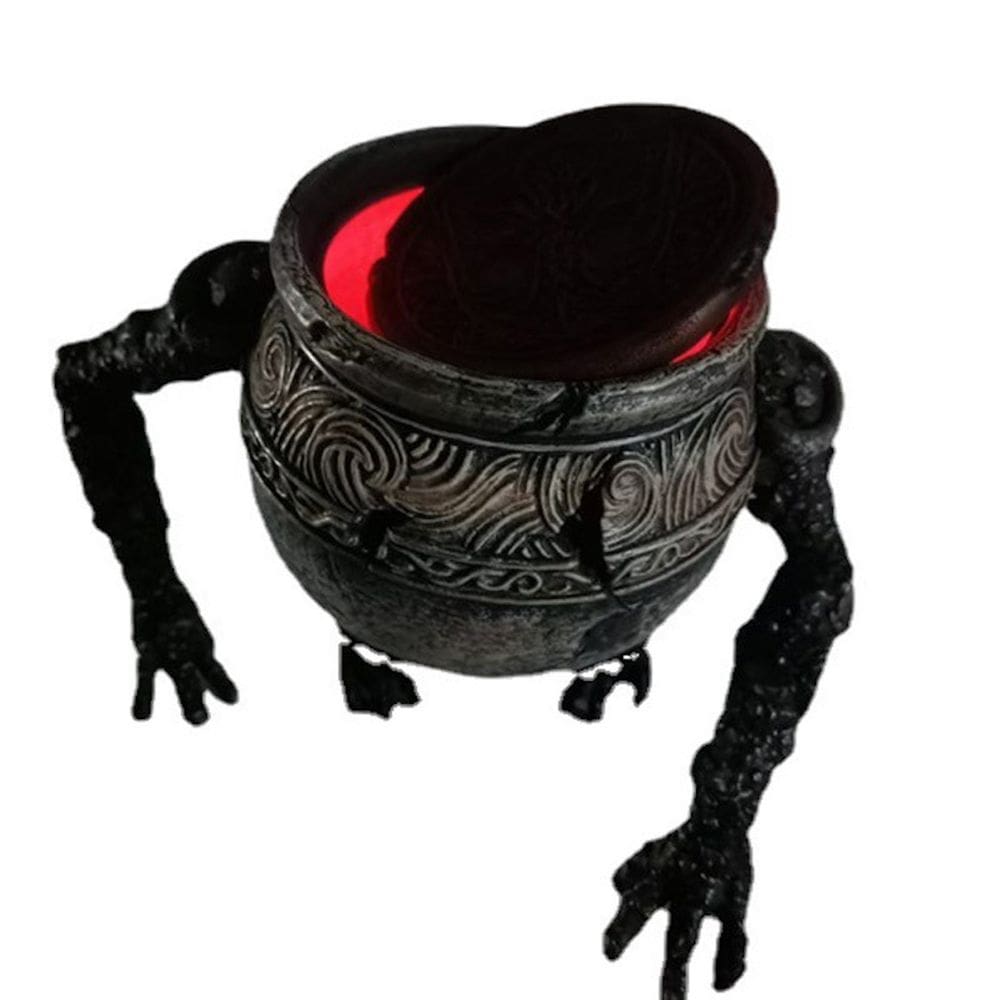 Estatueta de pote de resina, escultura, estátua, anel de Elden para mesa doméstica