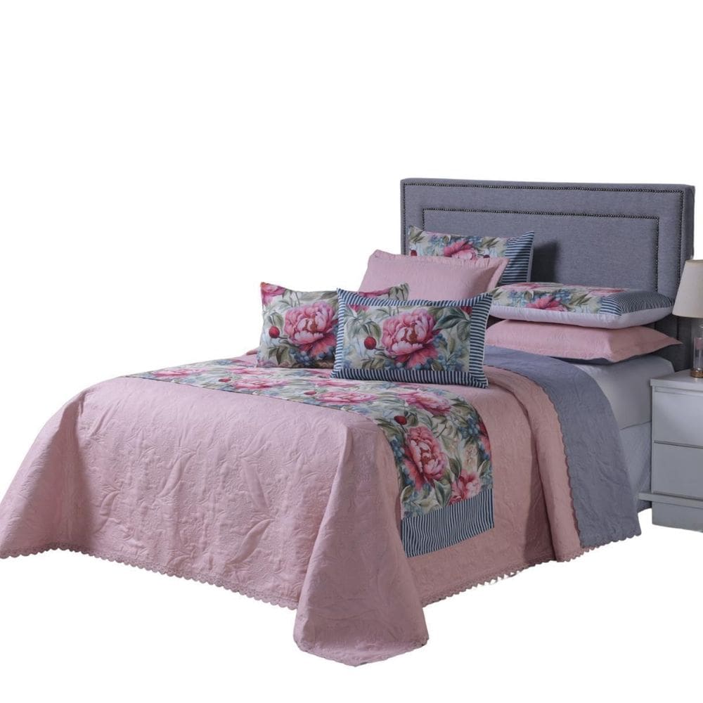 Cobre Leito 8 Peças Dupla Face Micropercal 300 Fios Harmonia