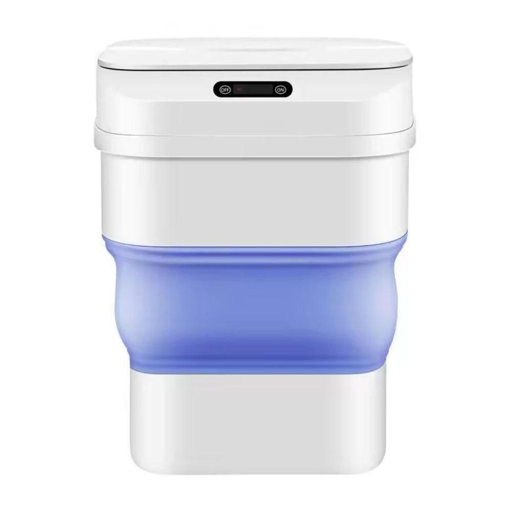 Cesto De Lixo Retratil Smart Lixeira Automatica Sensor Para Praia Camping A Prova De Agua Azul