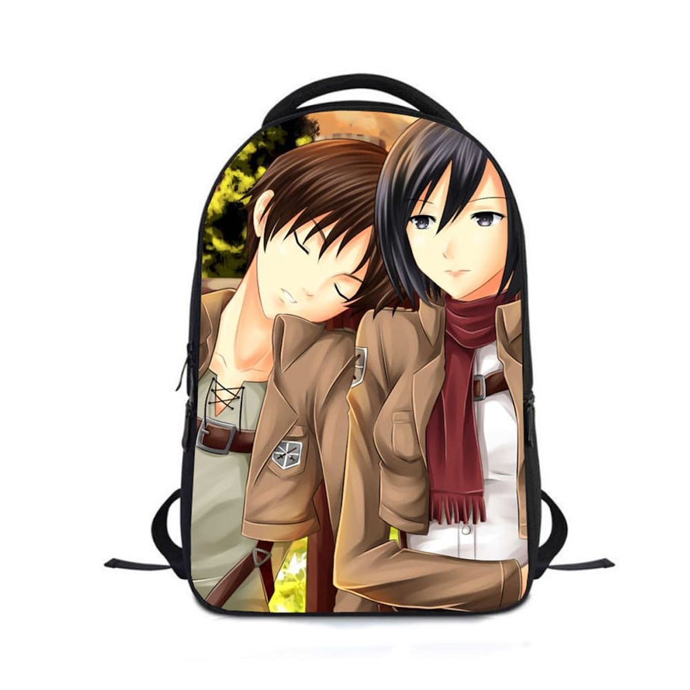 Mochila Attack Ons Titans Kids School Oxford 24x12x30cm