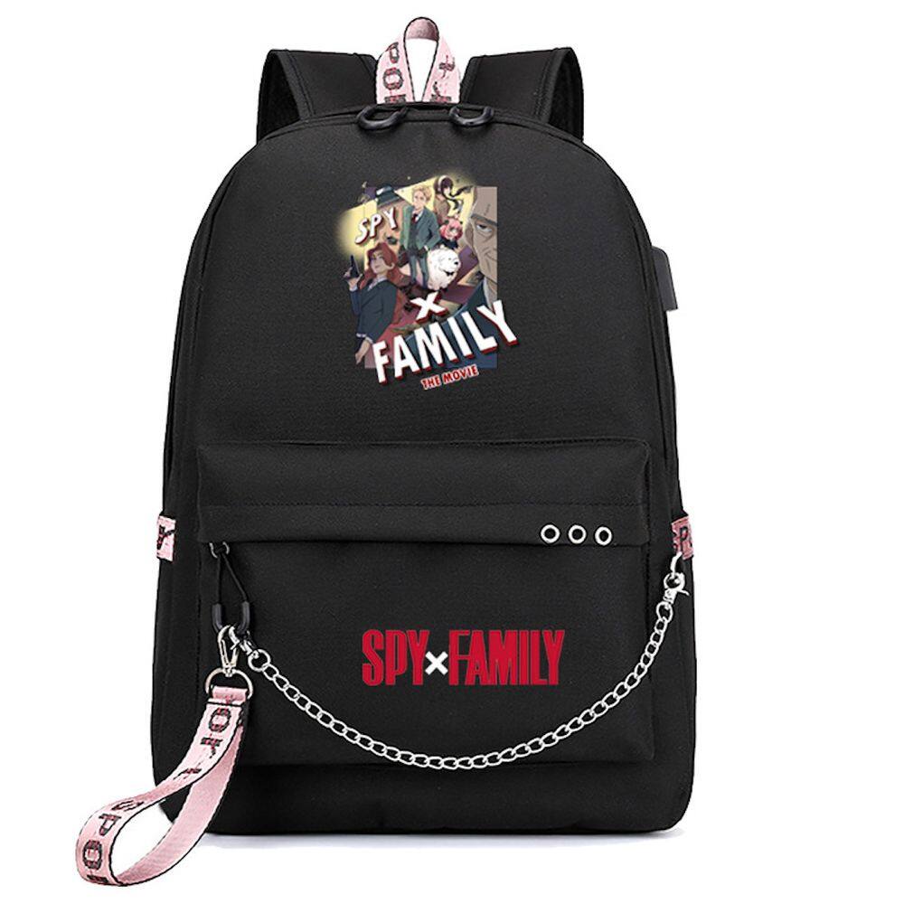 Mochila escolar de anime Spys Familys Kids Oxford 560g
