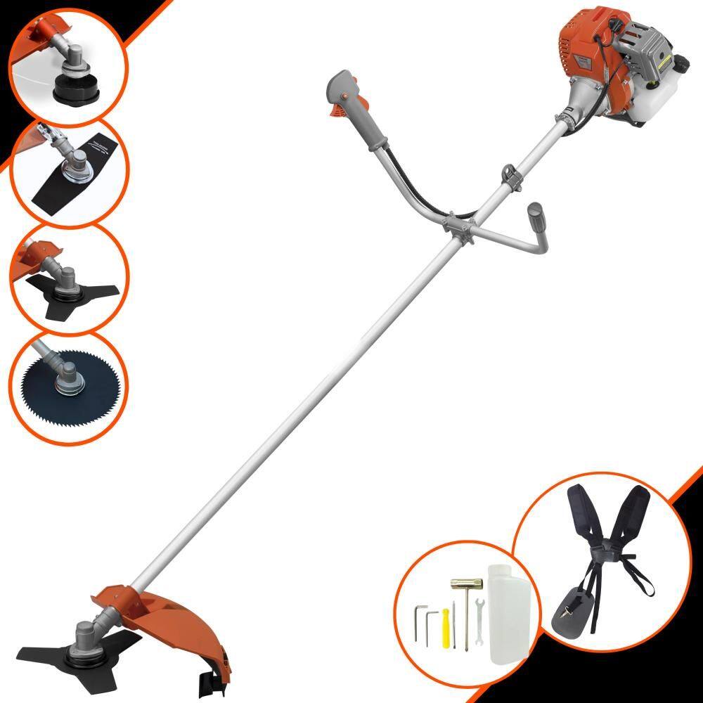 Roçadeira Profissional Completa Tekna RL520AC-G2 À Gasolina 2 Tempos 52cc 13.000rpm 2HP de Potência Com Kit 3 Lâminas de Corte e Cabeçote de Nylon
