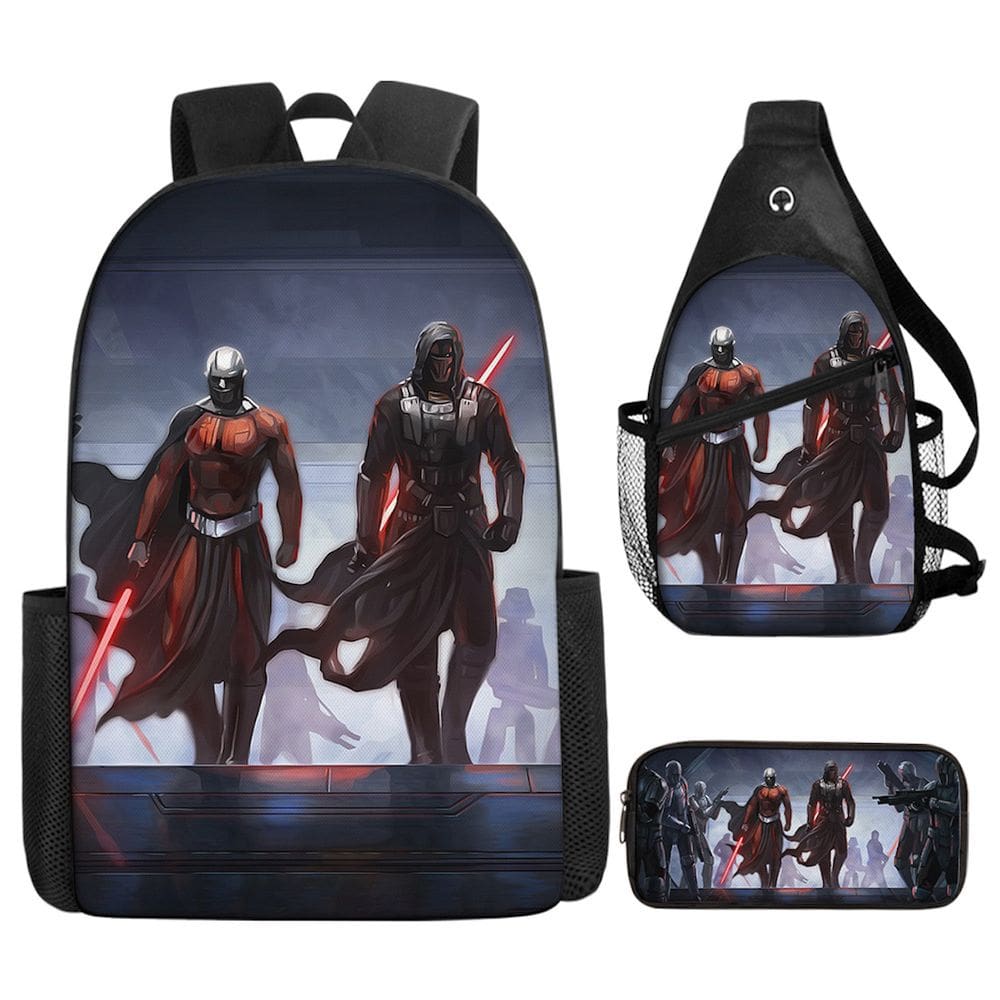 Conjunto de mochilas escolares Darths Vaders, 3 unidades para estudantes