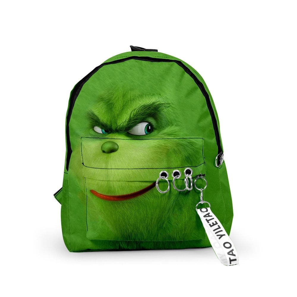 Mochila Grinch Stole Christmas Anime School Bag Oxford 29x12x40cm