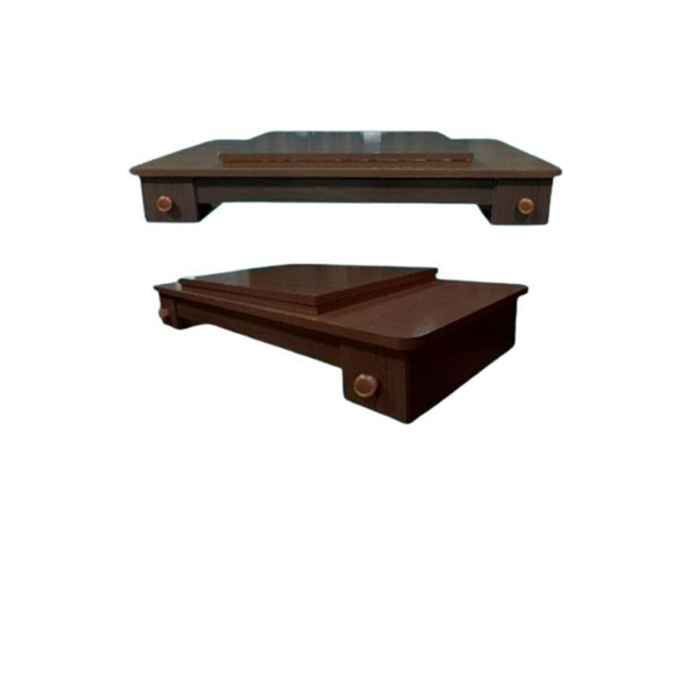 Móvel Para Máquina De Costura Doméstica Com 2 Gavetas-Café