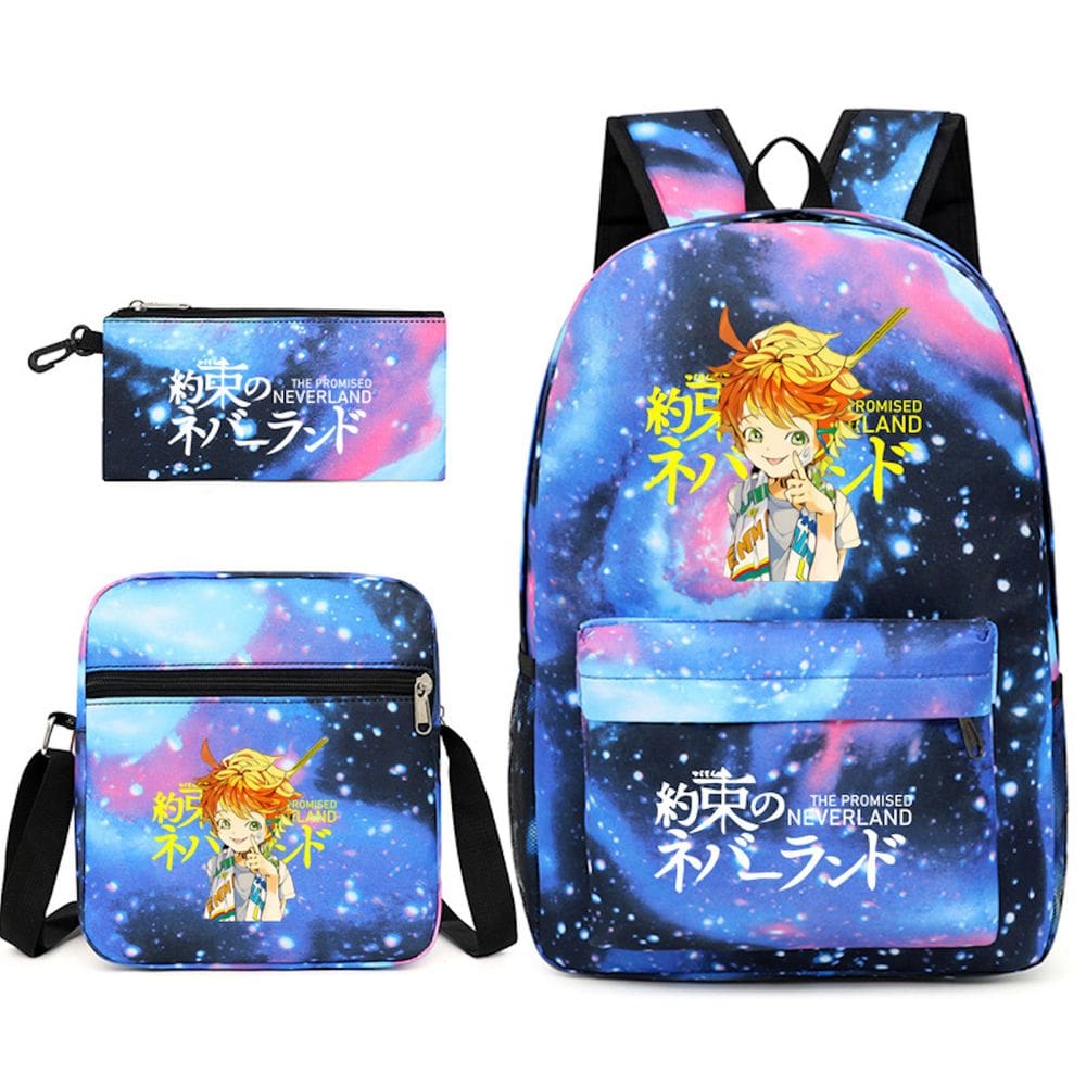 Conjunto de mochilas escolares Dates A Lives 3 peças para estudantes