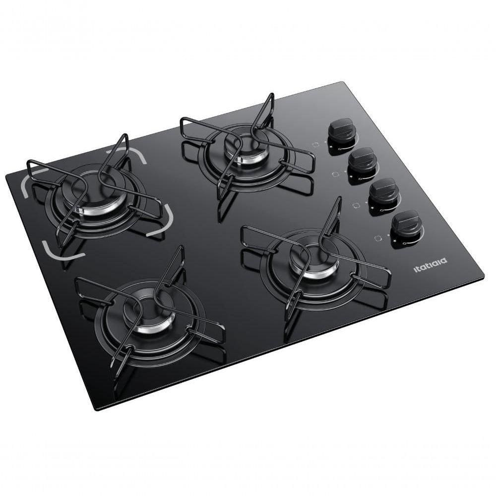Cooktop Itatiaia Essencial 4 Bocas Preto Bivolt