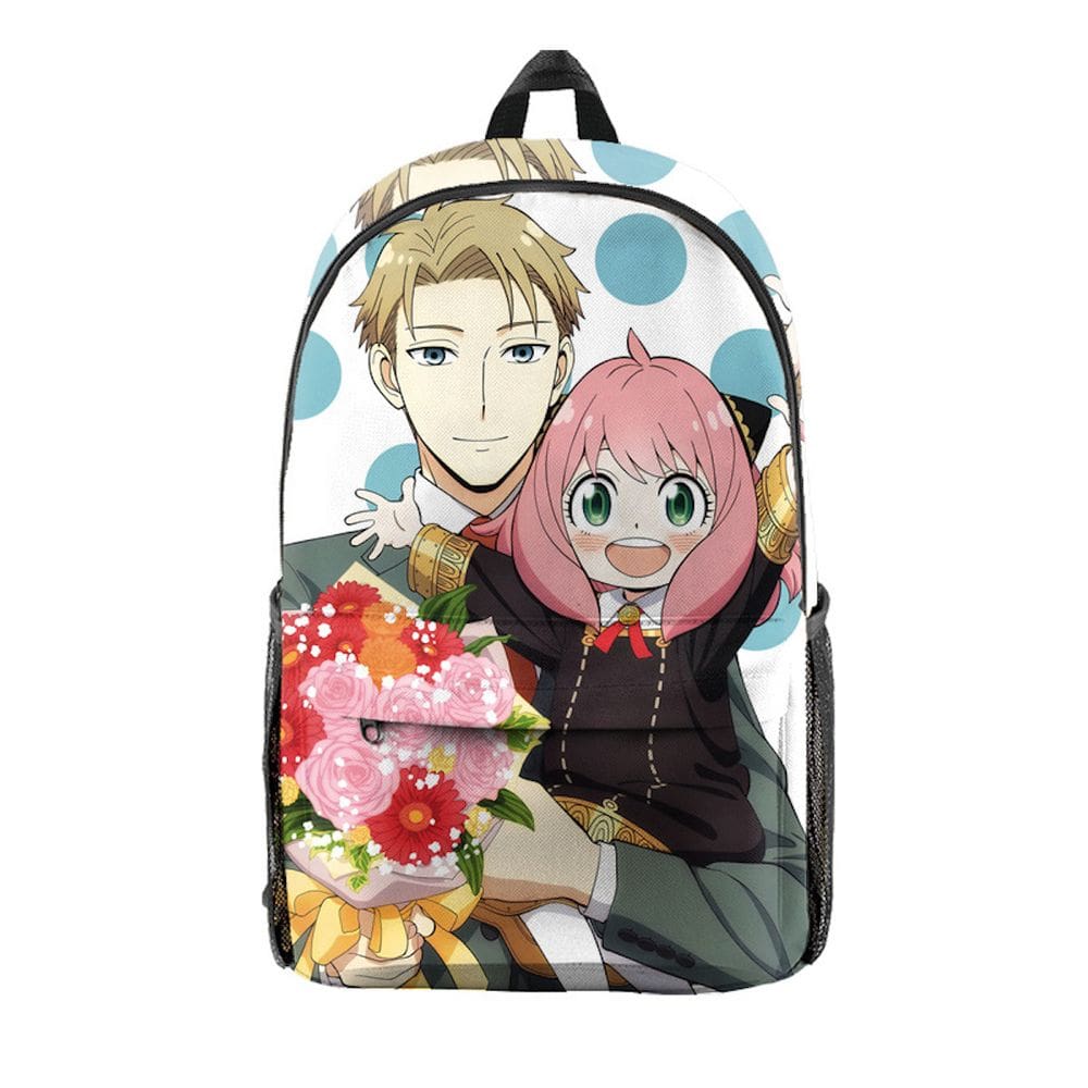 Mochila Spys Familys Anya Forger para crianças escolares de poliéster