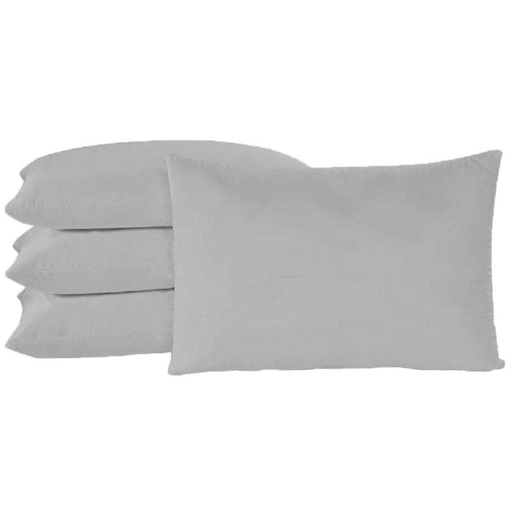 Kit 2 Fronhas Cinza Algodão Percal 150 Fios Travesseiros